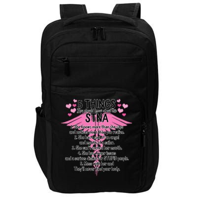 STNA Nurse Nurses Week Nursing School Mothers Day Women Her Impact Tech Backpack