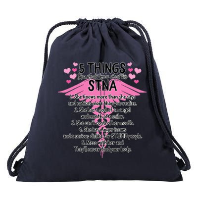 STNA Nurse Nurses Week Nursing School Mothers Day Women Her Drawstring Bag