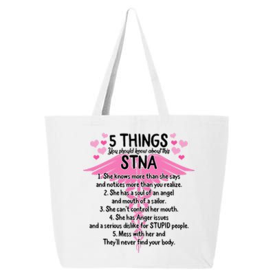 STNA Nurse Nurses Week Nursing School Mothers Day Women Her 25L Jumbo Tote