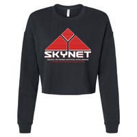 Skynet Neural Net Based Artificial Intelligence Cyberdyne Systems Corporation Cropped Pullover Crew