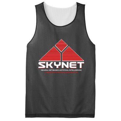 Skynet Neural Net Based Artificial Intelligence Cyberdyne Systems Corporation Mesh Reversible Basketball Jersey Tank