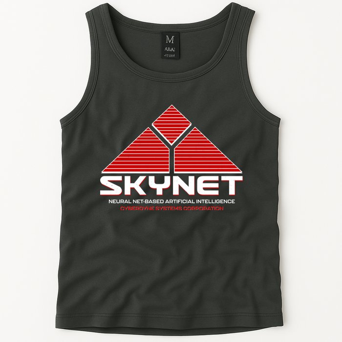 Skynet Neural Net Based Artificial Intelligence Cyberdyne Systems Corporation Tank Top