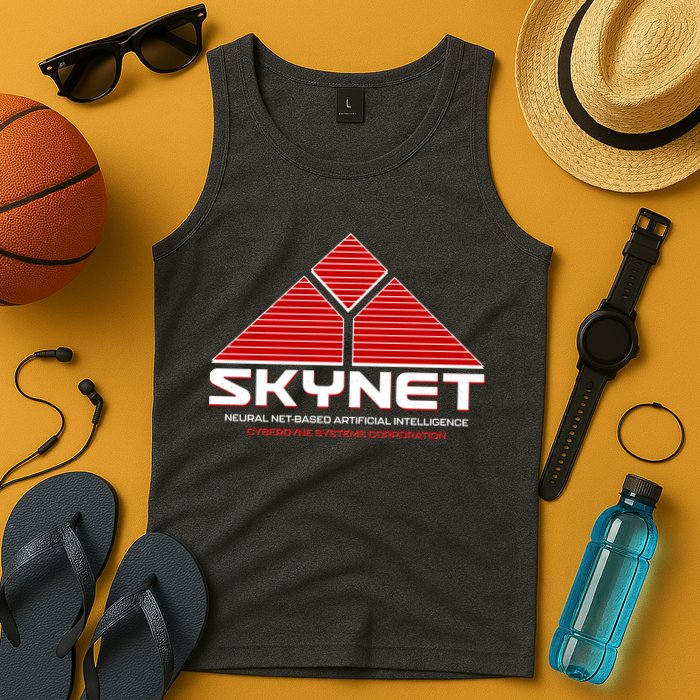 Skynet Neural Net Based Artificial Intelligence Cyberdyne Systems Corporation Tank Top