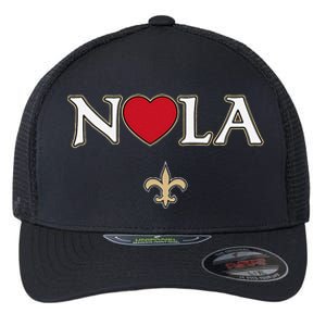 Support Nola Never Forget New Orleans Nola Strong Pray Flexfit Unipanel Trucker Cap