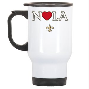 Support Nola Never Forget New Orleans Nola Strong Pray Stainless Steel Travel Mug