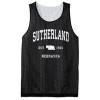 Sutherland Nebraska Ne Vintage Athletic Mesh Reversible Basketball Jersey Tank