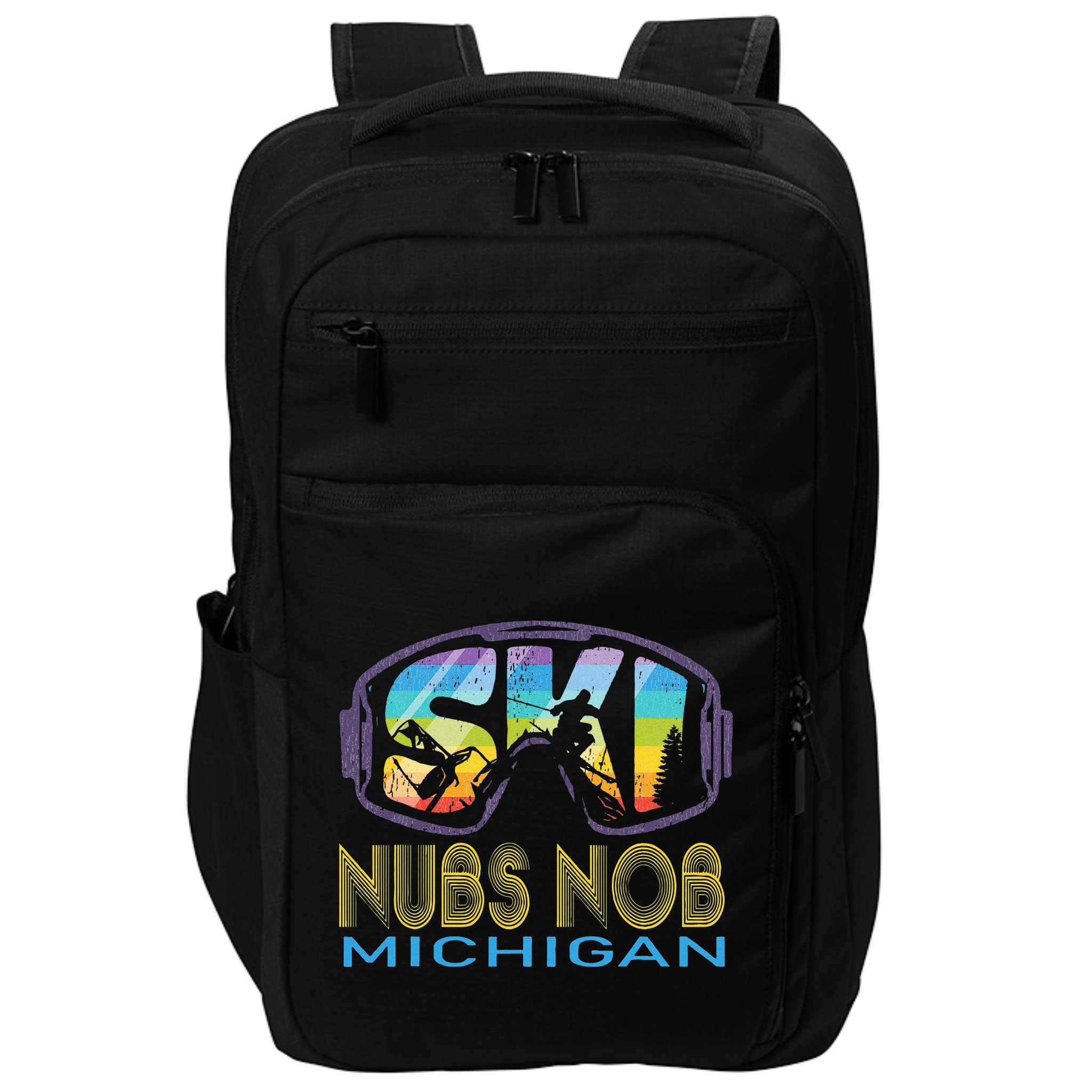 Ski Nubs Nob Michigan Skiing Vacation Impact Tech Backpack