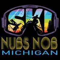 Ski Nubs Nob Michigan Skiing Vacation Backpack
