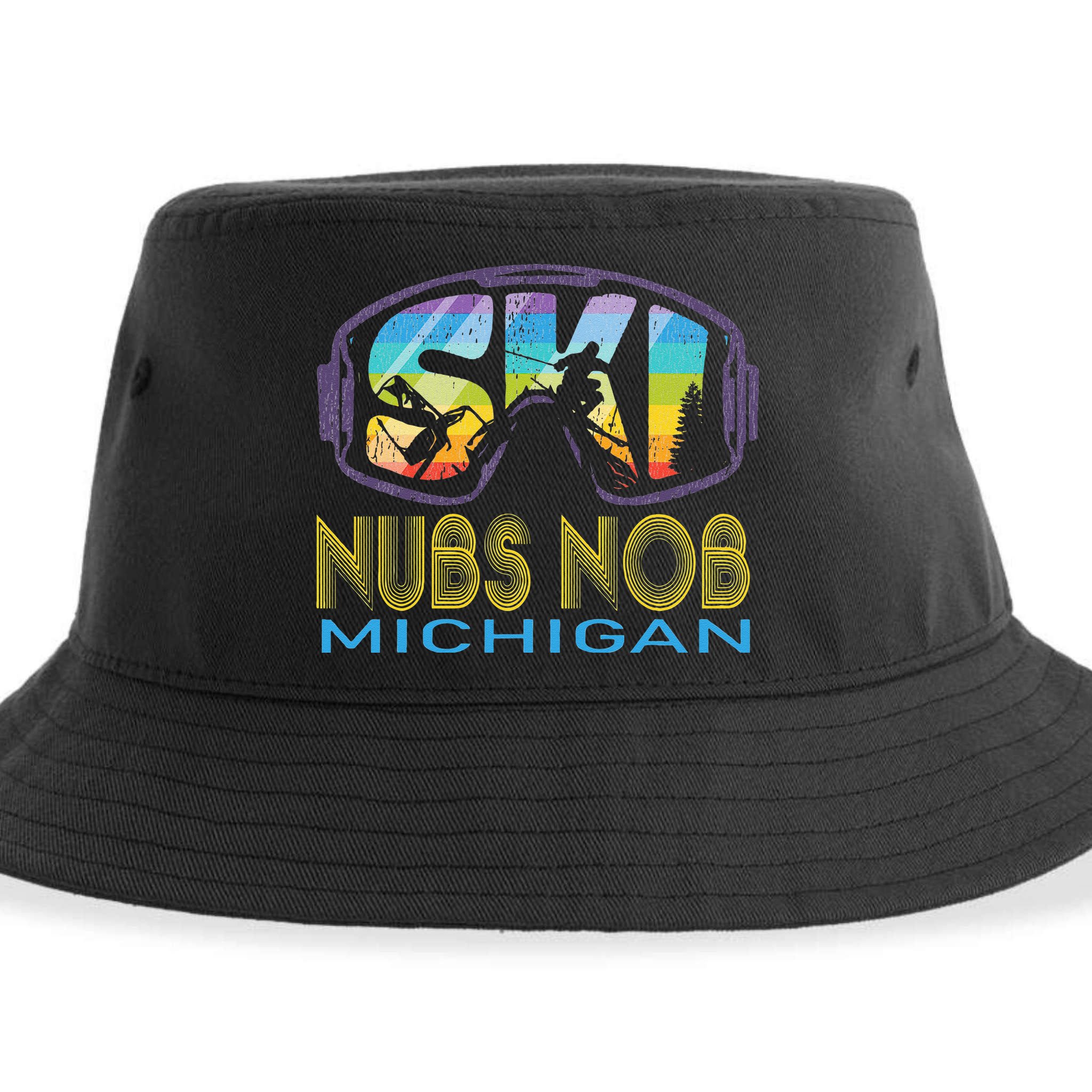 Ski Nubs Nob Michigan Skiing Vacation Sustainable Bucket Hat