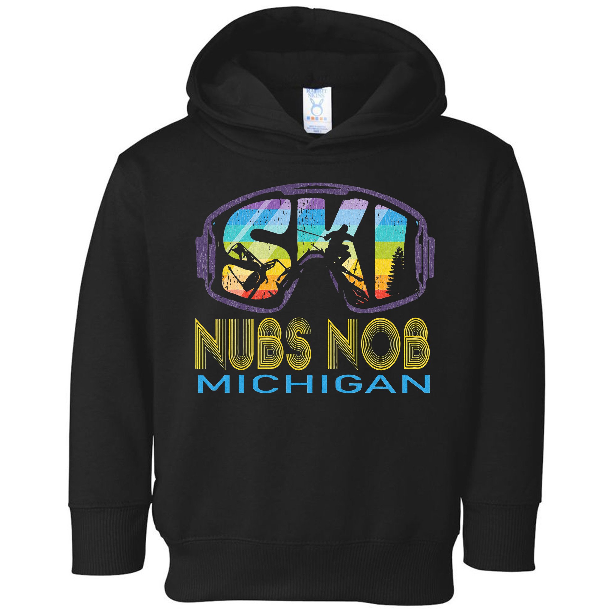 Ski Nubs Nob Michigan Skiing Vacation Toddler Hoodie