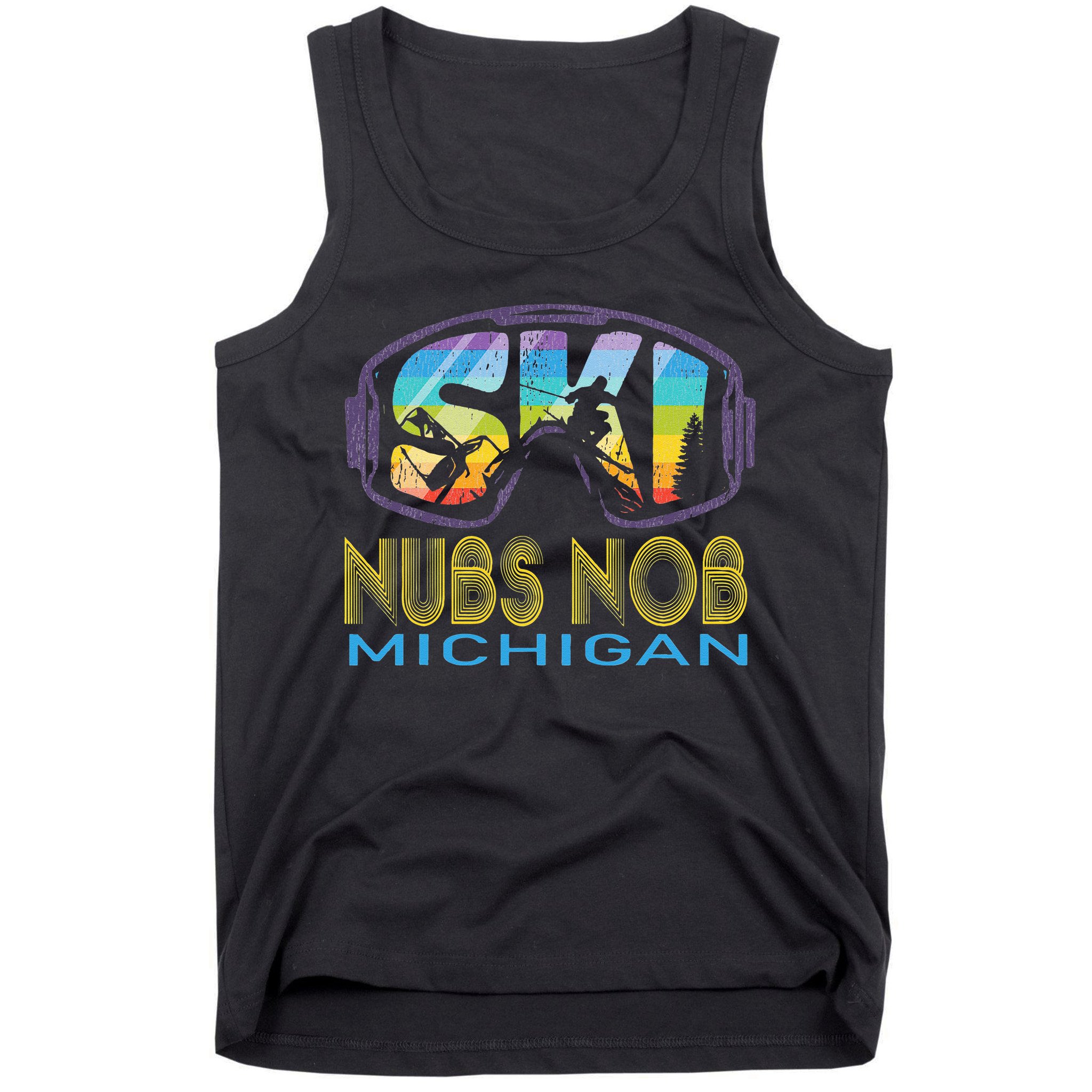 Ski Nubs Nob Michigan Skiing Vacation Tank Top