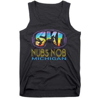 Ski Nubs Nob Michigan Skiing Vacation Tank Top