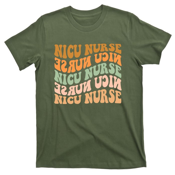 Stethoscope NICU Nurse Fall Yall Autumn Funny Thanksgiving T-Shirt