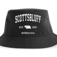 Scottsbluff Nebraska Ne Vintage Athletic Sports Sustainable Bucket Hat