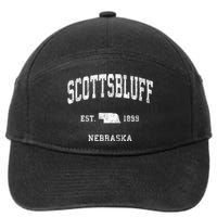 Scottsbluff Nebraska Ne Vintage Athletic Sports 7-Panel Snapback Hat