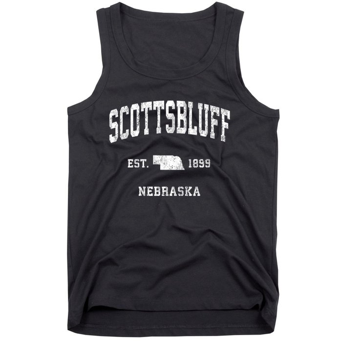 Scottsbluff Nebraska Ne Vintage Athletic Sports Tank Top