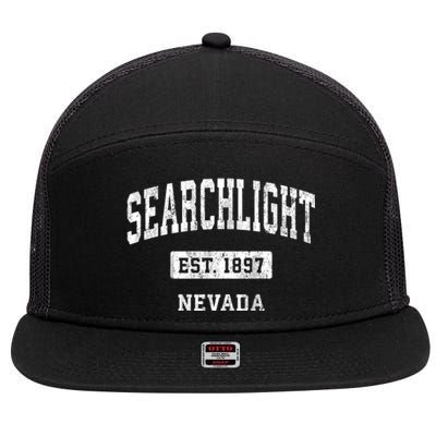 Searchlight Nevada Nv Vintage Sports 7 Panel Mesh Trucker Snapback Hat