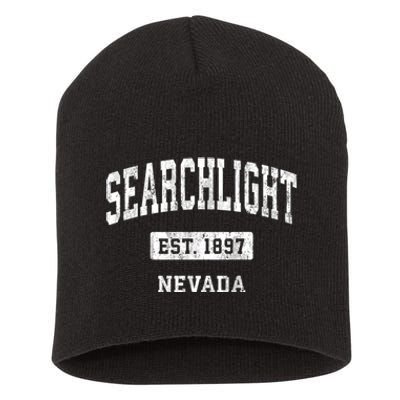 Searchlight Nevada Nv Vintage Sports Short Acrylic Beanie