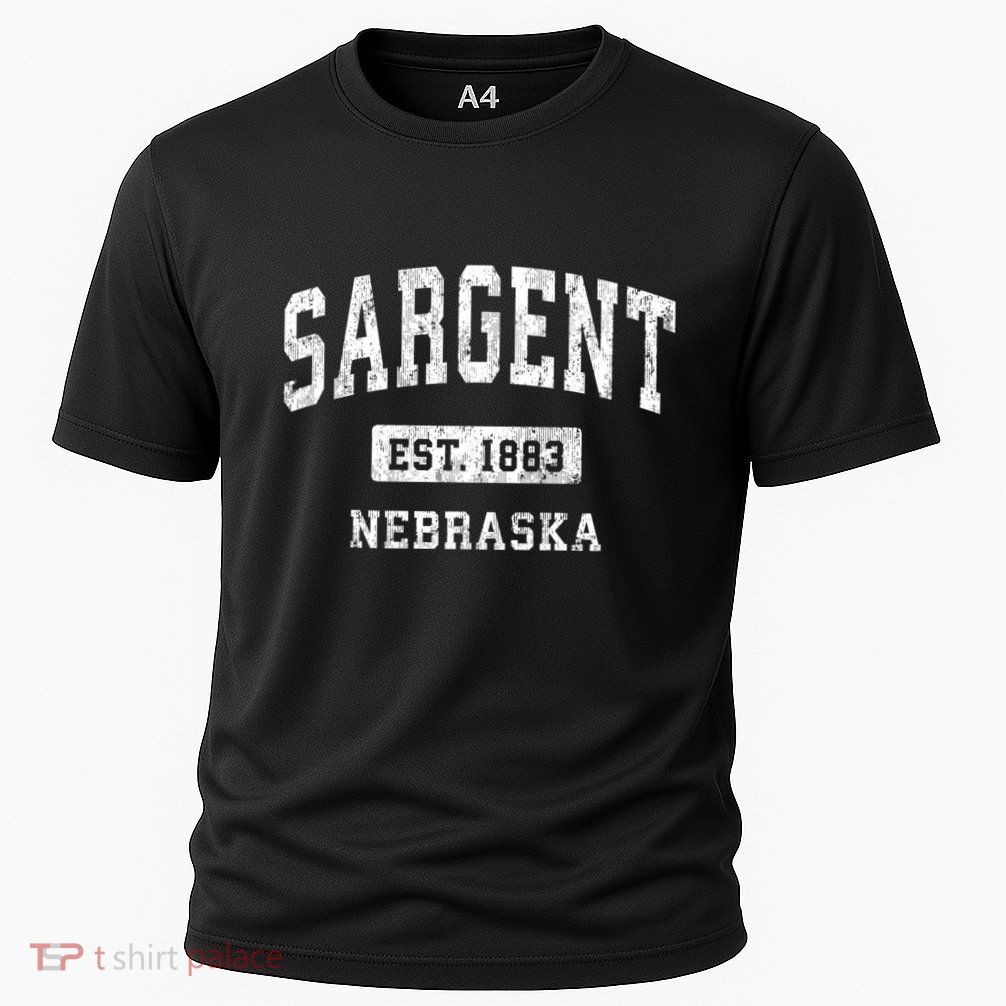 Sargent Nebraska Ne Vintage Athletic Sports Performance Shirt