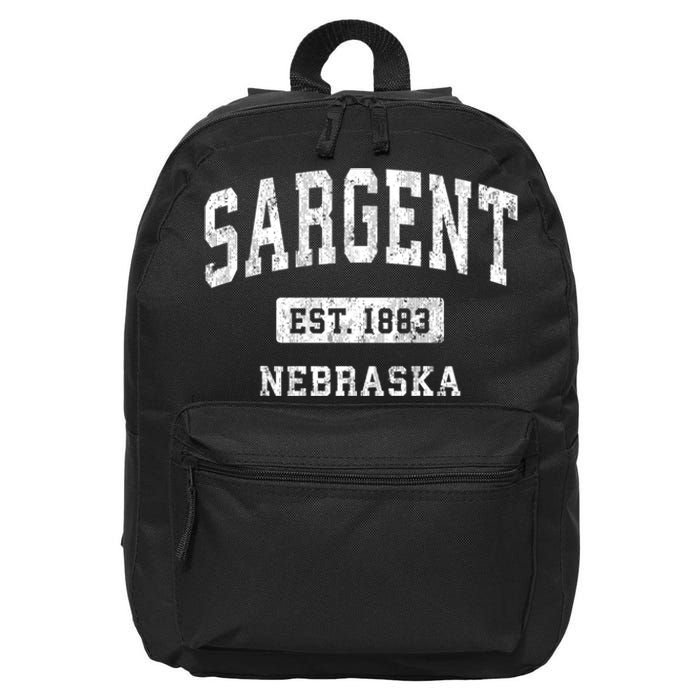 Sargent Nebraska Ne Vintage Athletic Sports 16 in Basic Backpack