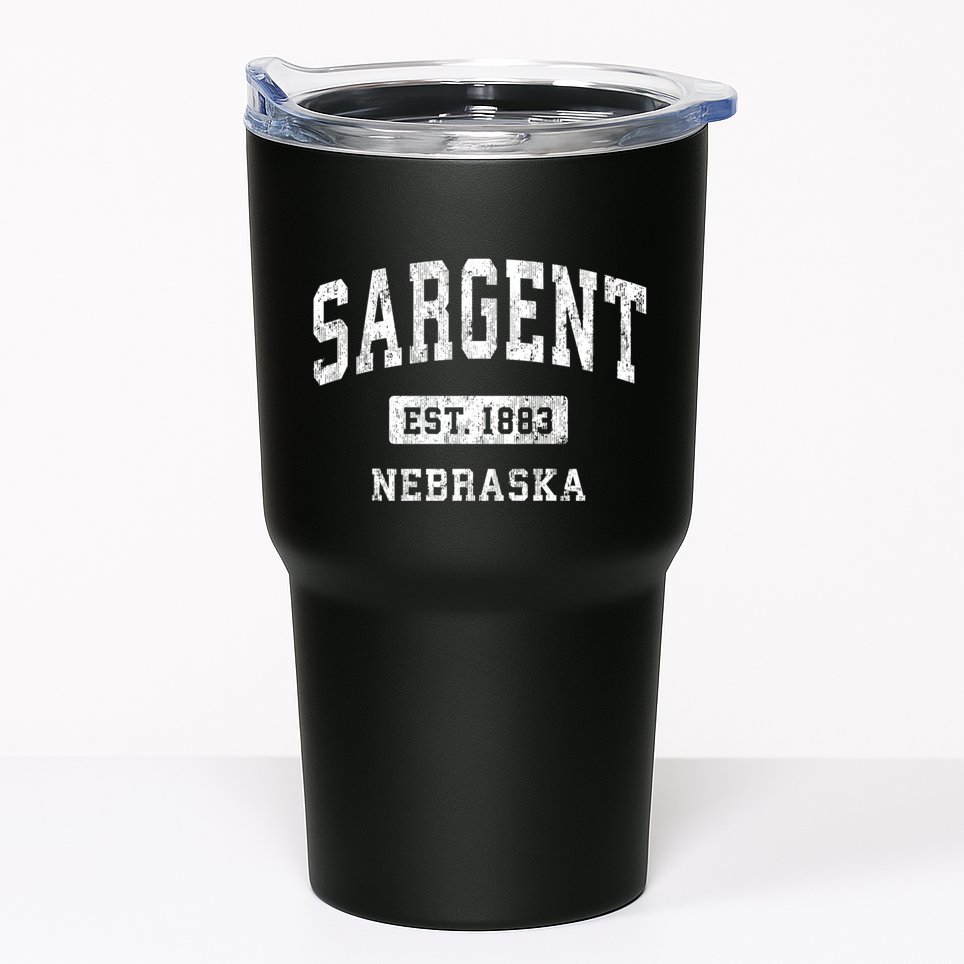Sargent Nebraska Ne Vintage Athletic Sports Tumbler