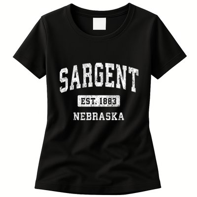 Sargent Nebraska Ne Vintage Athletic Sports Womens T-Shirt