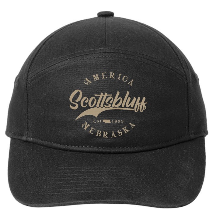 Scottsbluff Ne Nebraska 7-Panel Snapback Hat