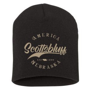 Scottsbluff Ne Nebraska Short Acrylic Beanie