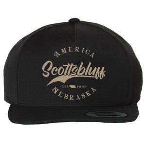 Scottsbluff Ne Nebraska Wool Snapback Cap