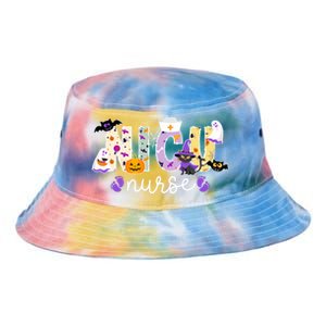 Spooky Nicu Nurse Halloween Neonatal Intensive Care Unit Gift Tie Dye Newport Bucket Hat