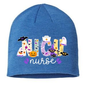 Spooky Nicu Nurse Halloween Neonatal Intensive Care Unit Gift Sustainable Beanie