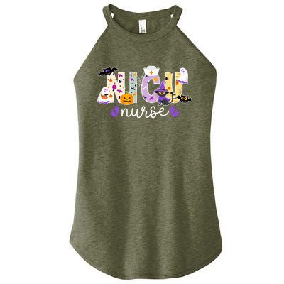 Spooky Nicu Nurse Halloween Neonatal Intensive Care Unit Gift Women's Perfect Tri Rocker Tank