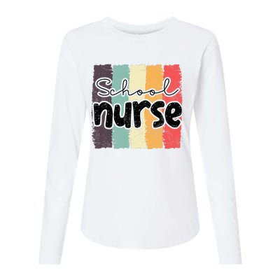 School Nurses Nursing Medical Hospital Woman Student Womens Cotton Relaxed Long Sleeve T-Shirt