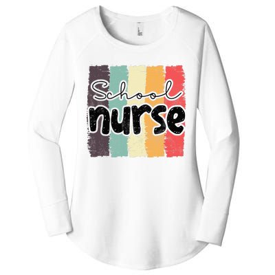 School Nurses Nursing Medical Hospital Woman Student Women's Perfect Tri Tunic Long Sleeve Shirt