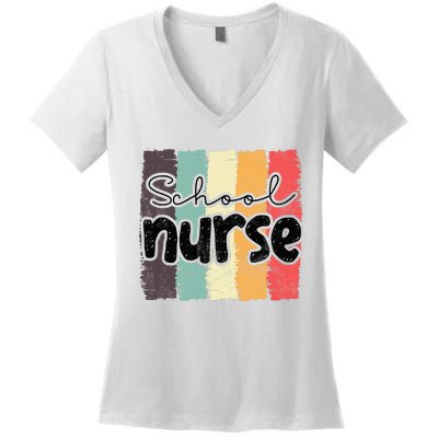 School Nurses Nursing Medical Hospital Woman Student Women's V-Neck T-Shirt