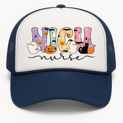 Spooky Nicu Nurse Halloween Nicu Nursing Gift Trucker Hat