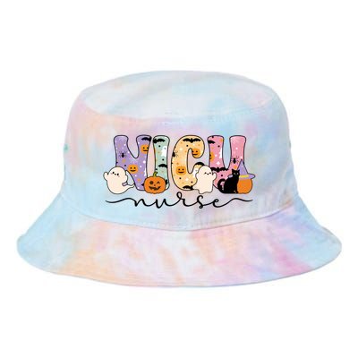 Spooky Nicu Nurse Halloween Nicu Nursing Gift Tie Dye Newport Bucket Hat