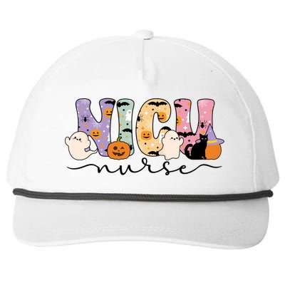 Spooky Nicu Nurse Halloween Nicu Nursing Gift Snapback Five-Panel Rope Hat