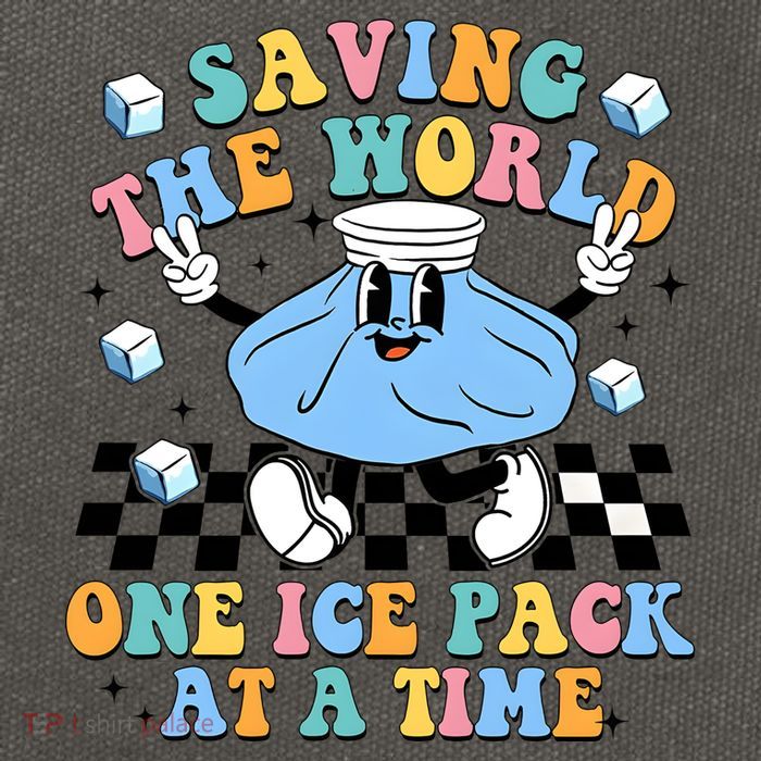 School Nurse Nursing Saving The World One Ice Pack At A Time Cotton Canvas Backpack