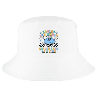 School Nurse Nursing Saving The World One Ice Pack At A Time Cool Comfort Performance Bucket Hat