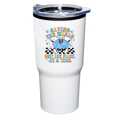 School Nurse Nursing Saving The World One Ice Pack At A Time Tumbler