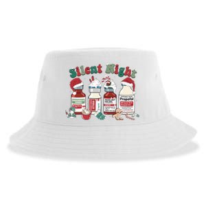 Silent Night Nurse Health Care Christmas Holiday Xmas Sustainable Bucket Hat