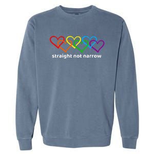 Straight Not Narrow Heart Chain Garment-Dyed Sweatshirt