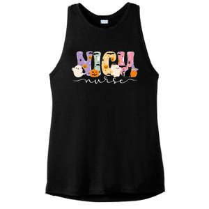 Spooky Nicu Nurse Halloween Nicu Nursing Ladies PosiCharge Tri-Blend Wicking Tank