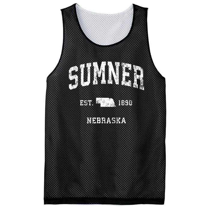 Sumner Nebraska NE Vintage Athletic Sports Mesh Reversible Basketball Jersey Tank