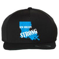 Support New Orleans Nola Strong 2025 Pray For Nola Wool Snapback Cap