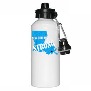 Support New Orleans Nola Strong 2025 Pray For Nola Aluminum Water Bottle