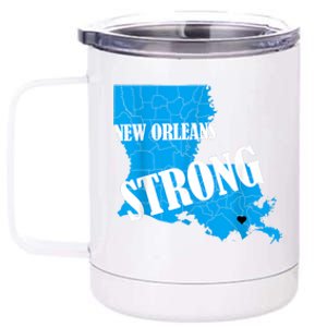 Support New Orleans Nola Strong 2025 Pray For Nola 12 oz Stainless Steel Tumbler Cup