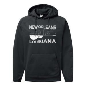 Souvenir New Orleans Guitar Music Louisiana New Orleans Performance Fleece Hoodie