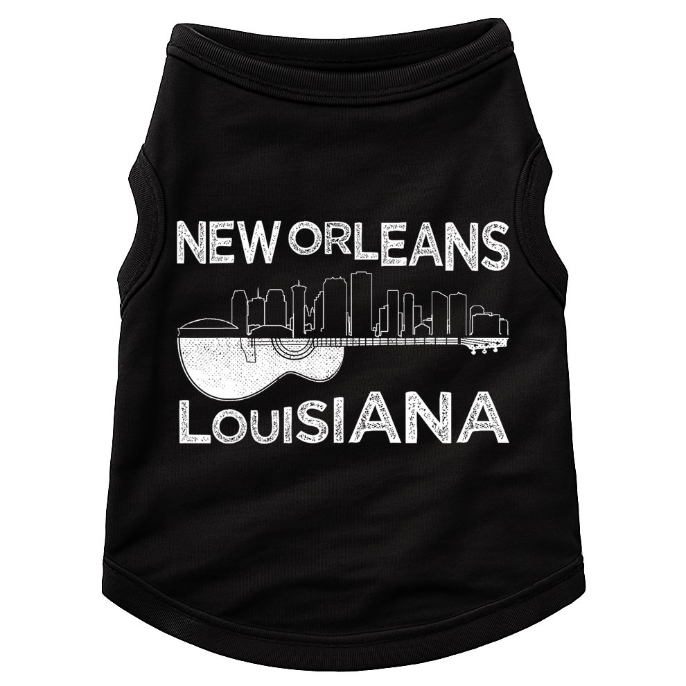 Souvenir New Orleans Guitar Music Louisiana New Orleans Doggie Tank